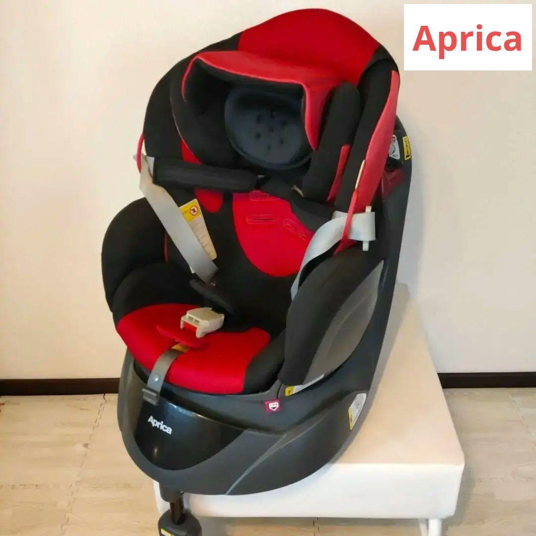 アップリカ ディアターン チャイルドシート レッド 赤黒 - メルカリ