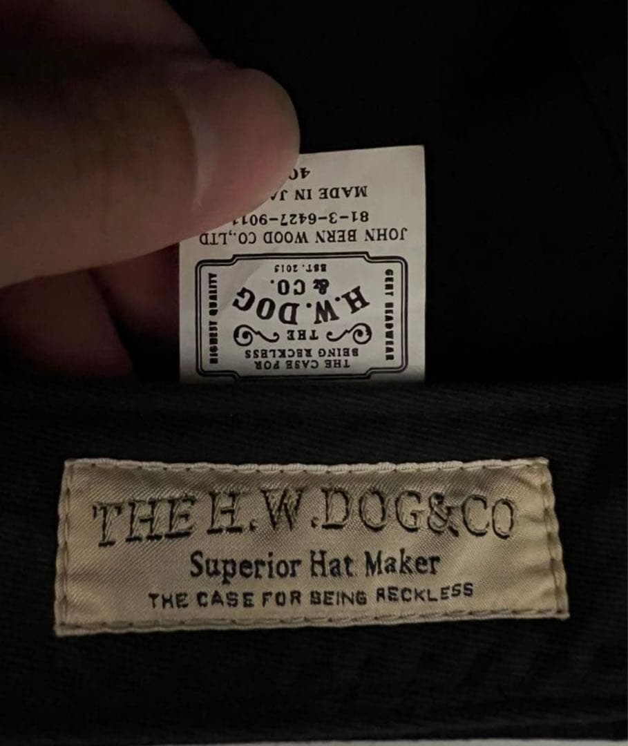 THE H.W.DOG&CO. キャスケットブラック