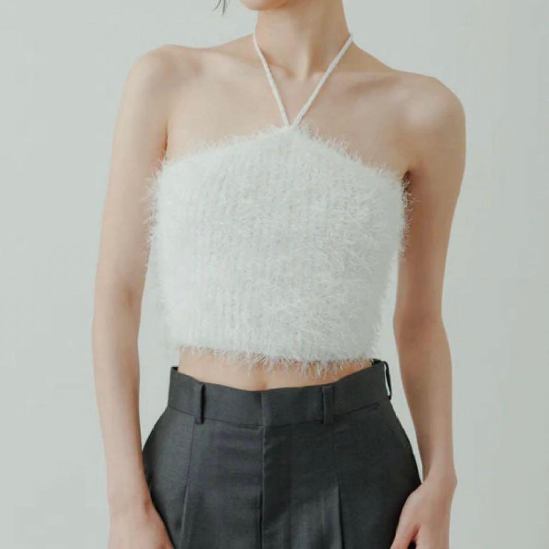 ë biotop Feather top Tina Neon Green Boas Feathers Top for Women,graduation Gift