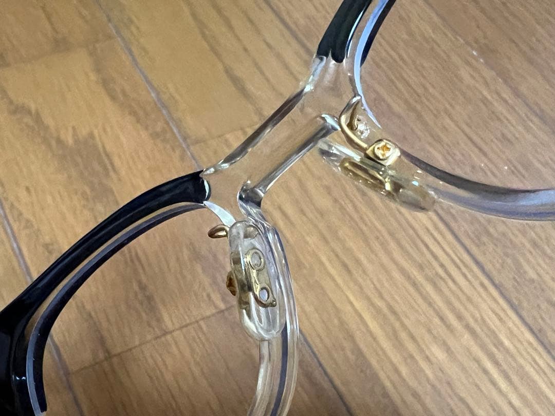 中古品 白山眼鏡 POST TWO-TONE ブルーxクリア - メルカリ