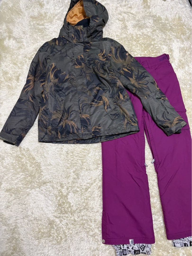 ROXY ロキシー 花柄 ボタニカル スキー スノーボードウェア レディース L