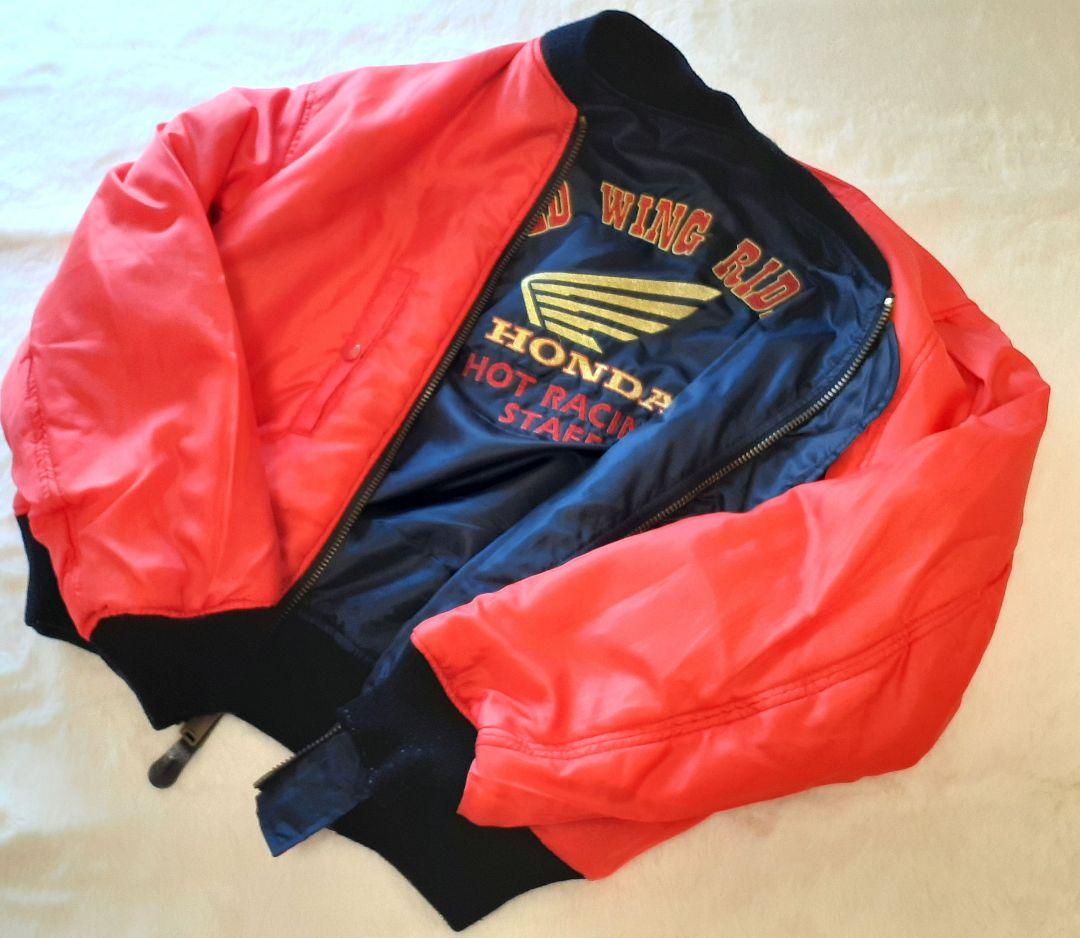 希少 HONDA RED WING RIDER ブルゾン MA-1 リバーシブル - メルカリ