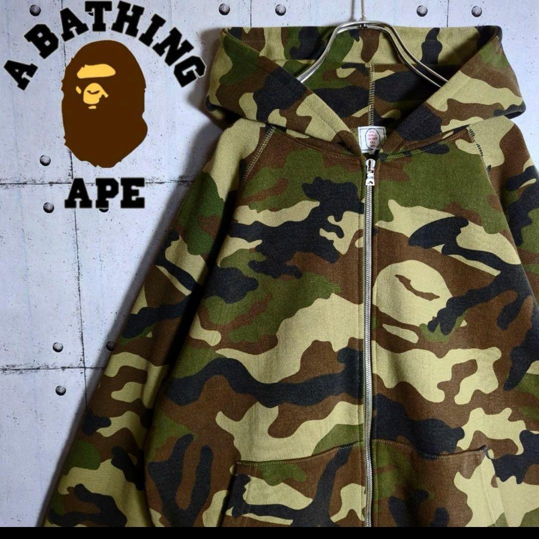a bathing ape 迷彩パーカー A BATHING APE 迷彩パーカー - メルカリ