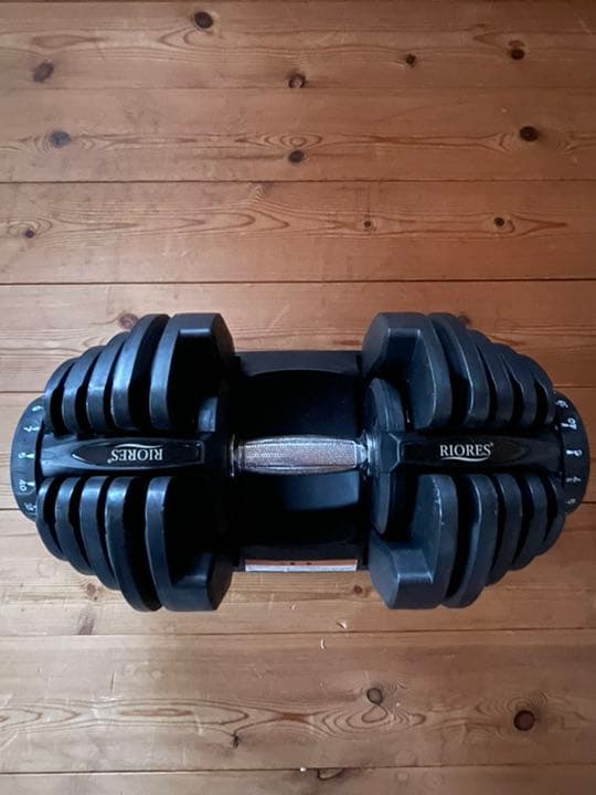 RIORES 可変式ダンベル 40kg×1 L10817774 - ウエイトトレーニング新 モデル