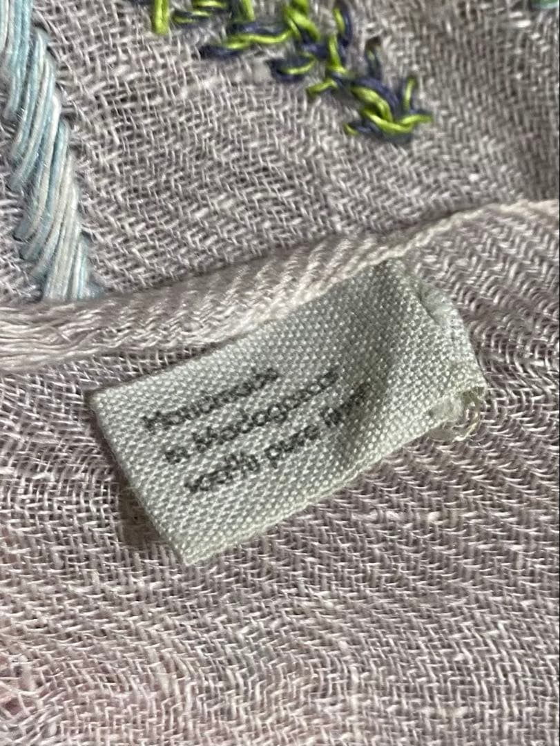 美品 希少 Sophie digard ストール リネン ハンドメイド 高級