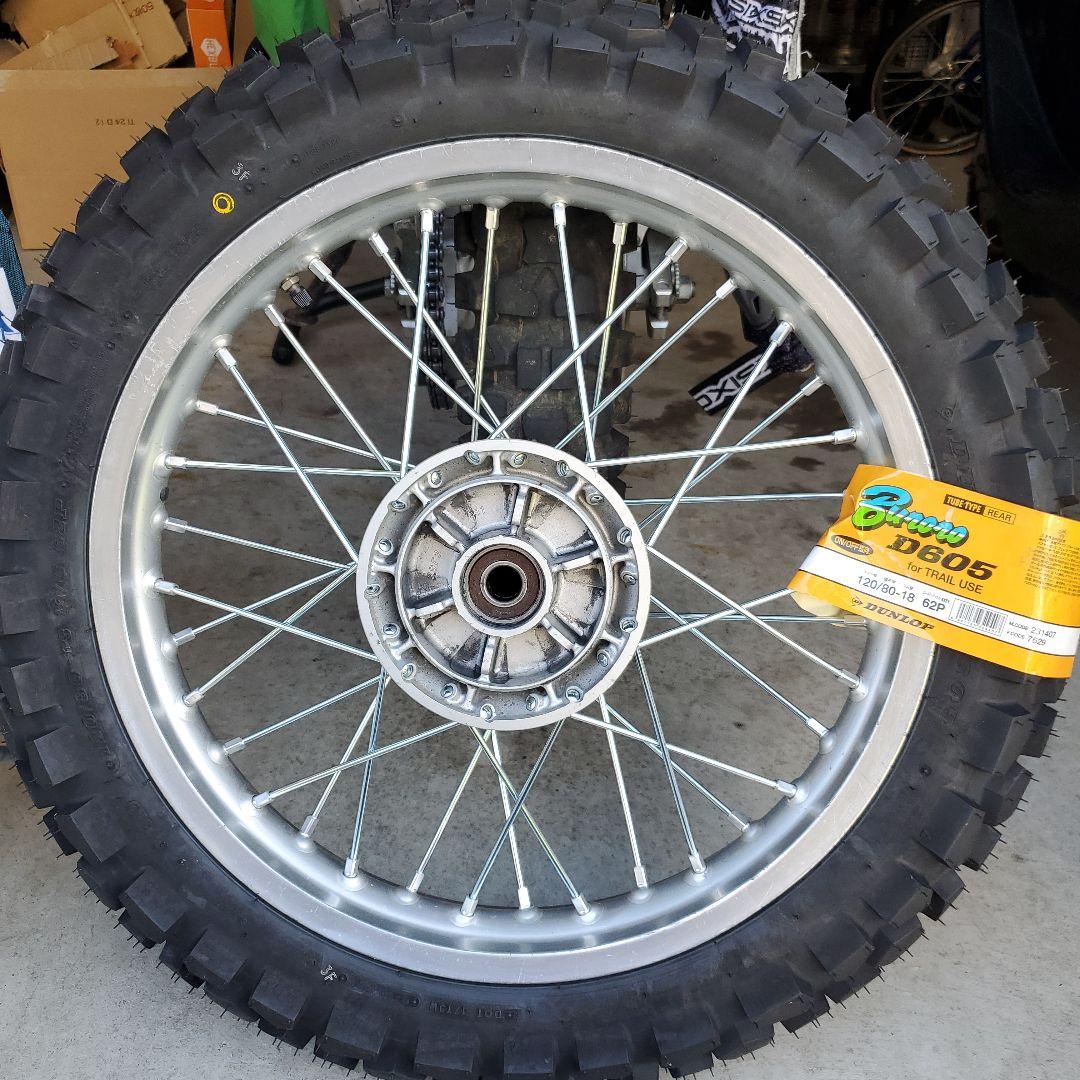 DRZ400S用タイヤ・ホイールセット Z-Wheel AR1モタードホイールキットDRZ400S/SM用リヤ (ステンレス