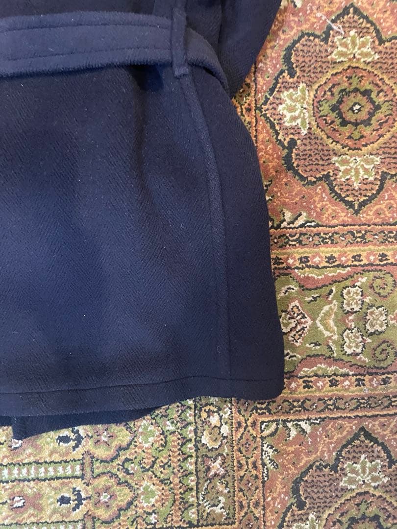 INVERTERE ネイビー ダブルブレスト ピーコート ヘリンボーン イギリス