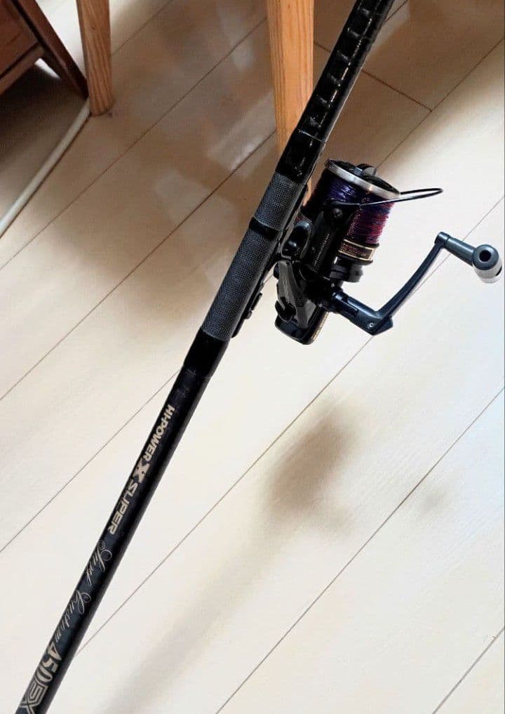 シマノハイパワーXスーパーサーフカスタム450EX！4本継ぎ投げ竿ガイド