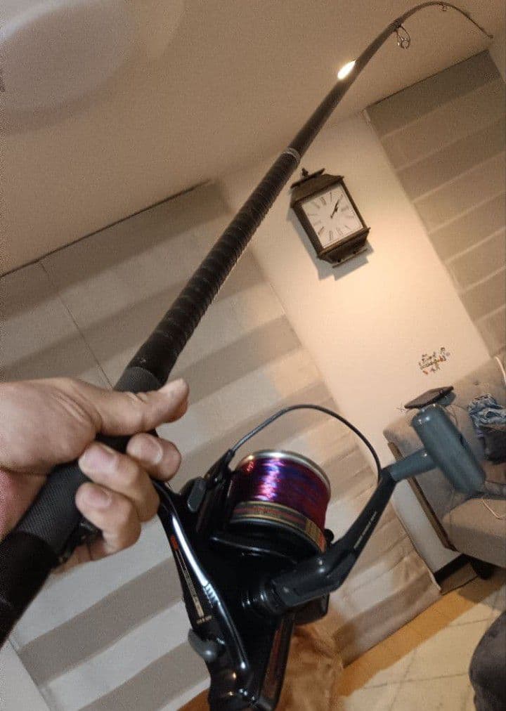 シマノハイパワーXスーパーサーフカスタム450EX！4本継ぎ投げ竿ガイド