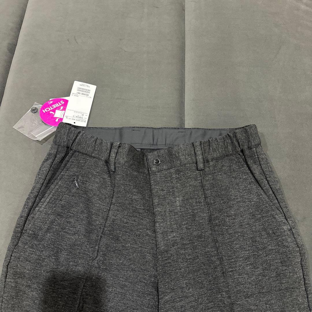 BEAMS GOLF】スリムフィット グレー パンツ 46 M