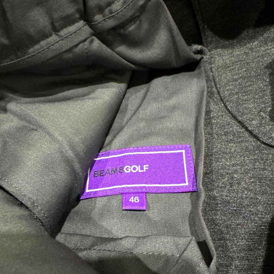 BEAMS GOLF】スリムフィット グレー パンツ 46 M