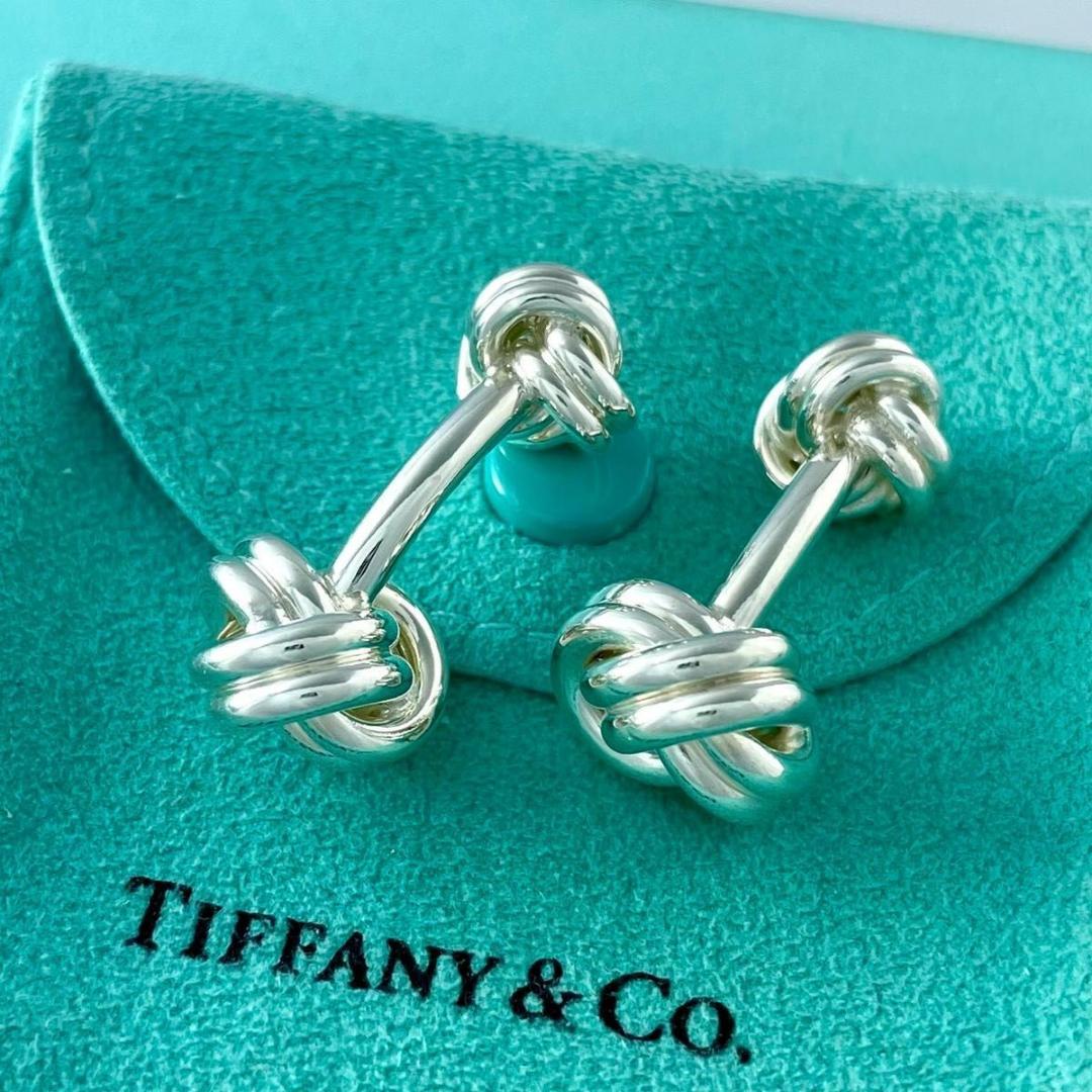 オールドティファニー ツイスト ノット カフス シルバー 925 P6fe