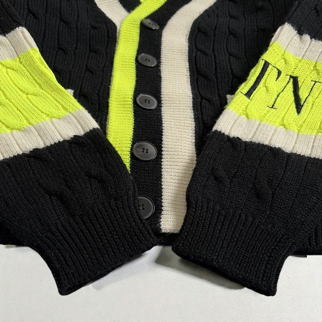 NFC反応有】ヴァレンティノ VLTN ロゴ カーディガン ヴァージンウール