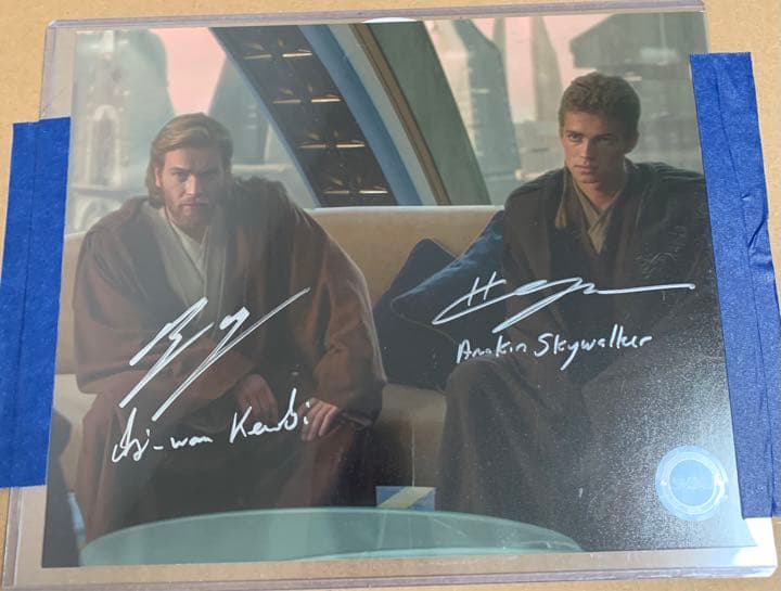 激レア！ヘイデンクリステンセン&ユアンマクレガー インスク入り直筆