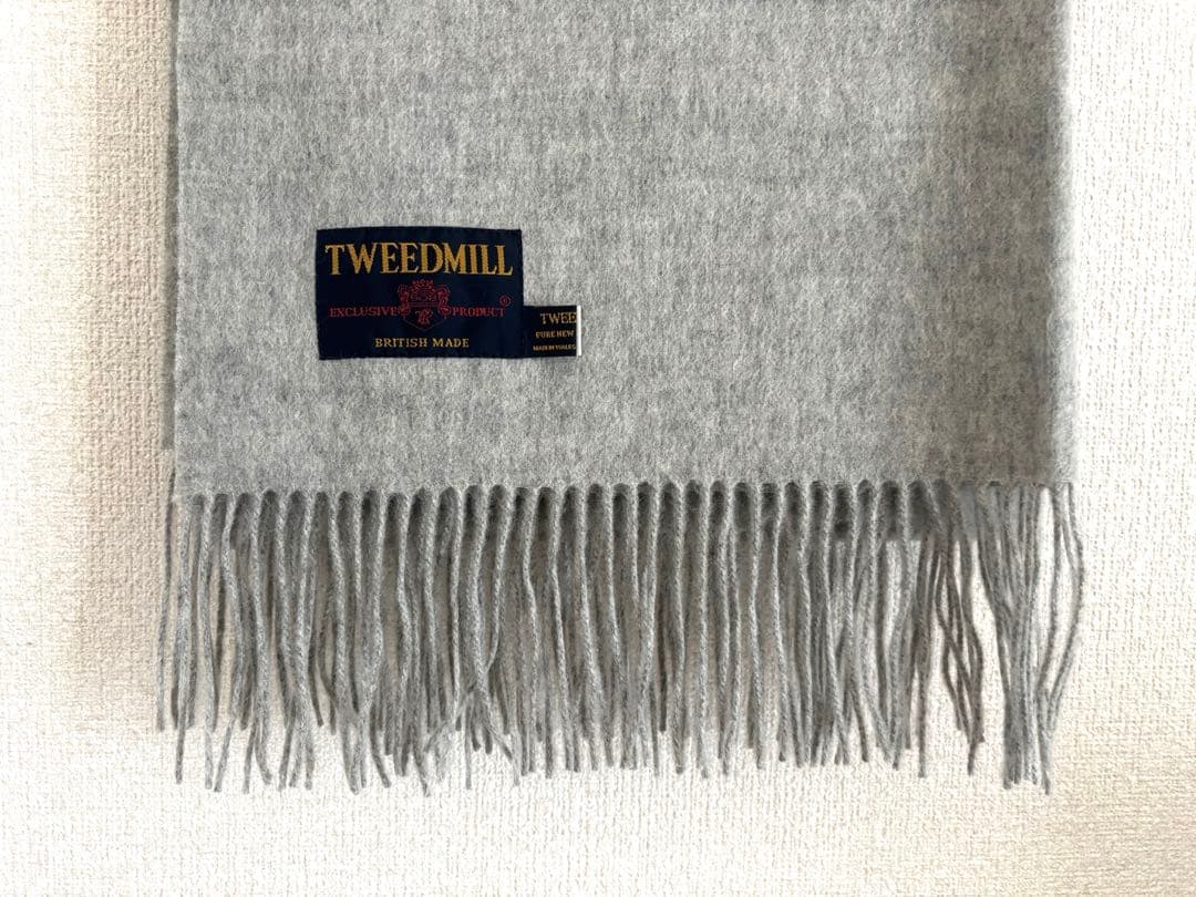 新品未使用 TWEEDMILL ツイードミル　ストール TWEEDMILL (ツイードミル) ウール マフラー ストール ツイードミル