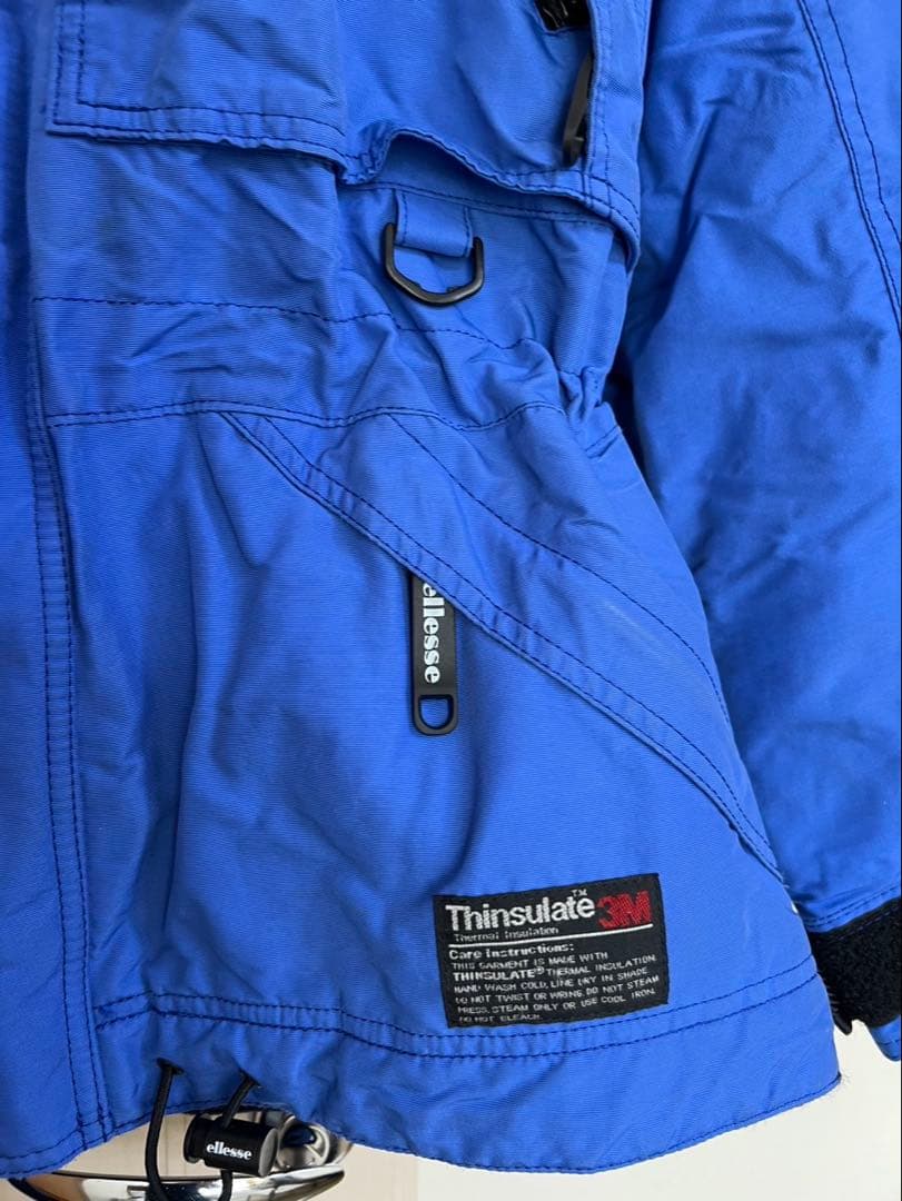 ellesse スキーウェア 青/黒。グローブはサービス。