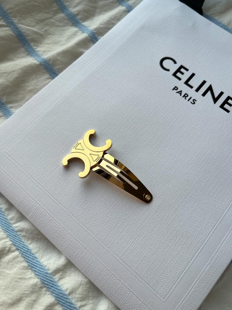 CELINE ゴールド ヘアピン 箱付き