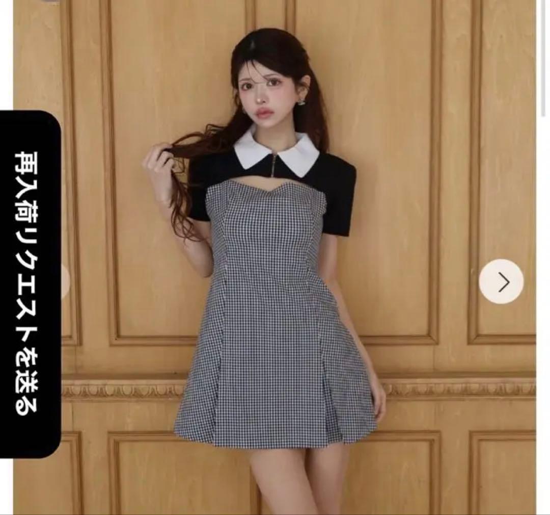 RANDY ランディ ギンガムチェックアンサンブルワンピース