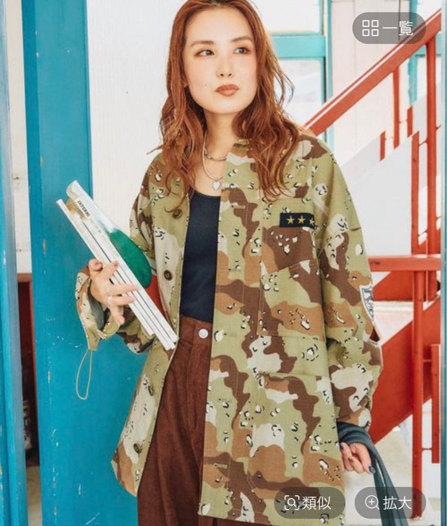 ニコアンド⭐︎人気スタッフプロデュース⭐︎ワッペンシャツジャケット