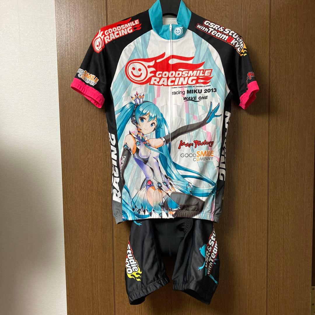激レア！初音ミク　サイクルジャージ　上下セット　Mサイズ 終了]【新作＋再受注情報】サイクルウェアシリーズ レーシングミク