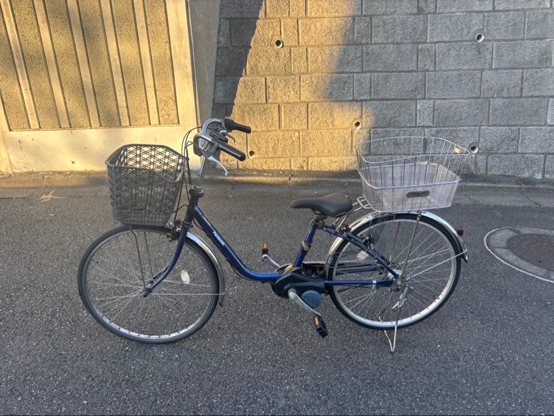 パナソニック 電動自転車 ジャンク 部品取り レストアベース-売り出し