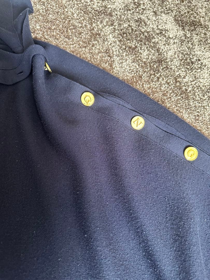 ドゥーズィエムクラス refined マント ニット ネイビー 美品