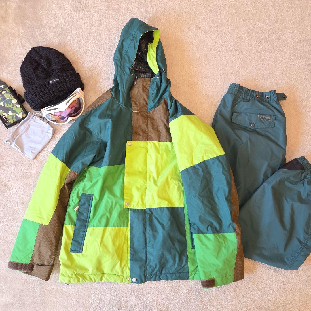 スノーボードウェア上下・小物セット Columbia Mizuno/人気ブランド Quiksilver（クイックシルバー） スノーボードウェア メンズ 上下