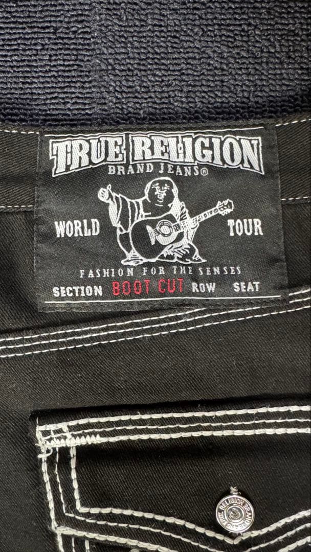 true religion 黒デニム 30 新 モデル
