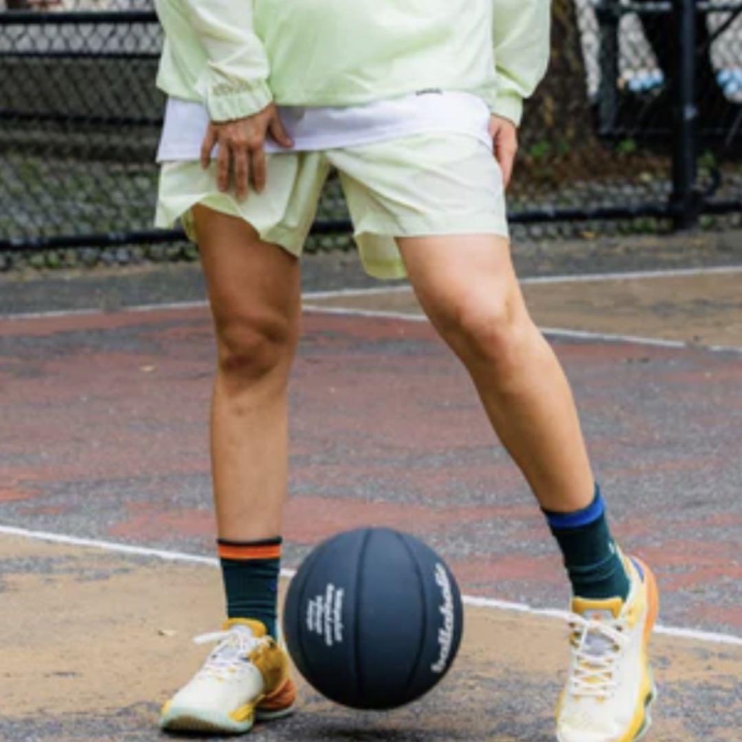 Lime ballaholic W Face Zip Shorts lime cream