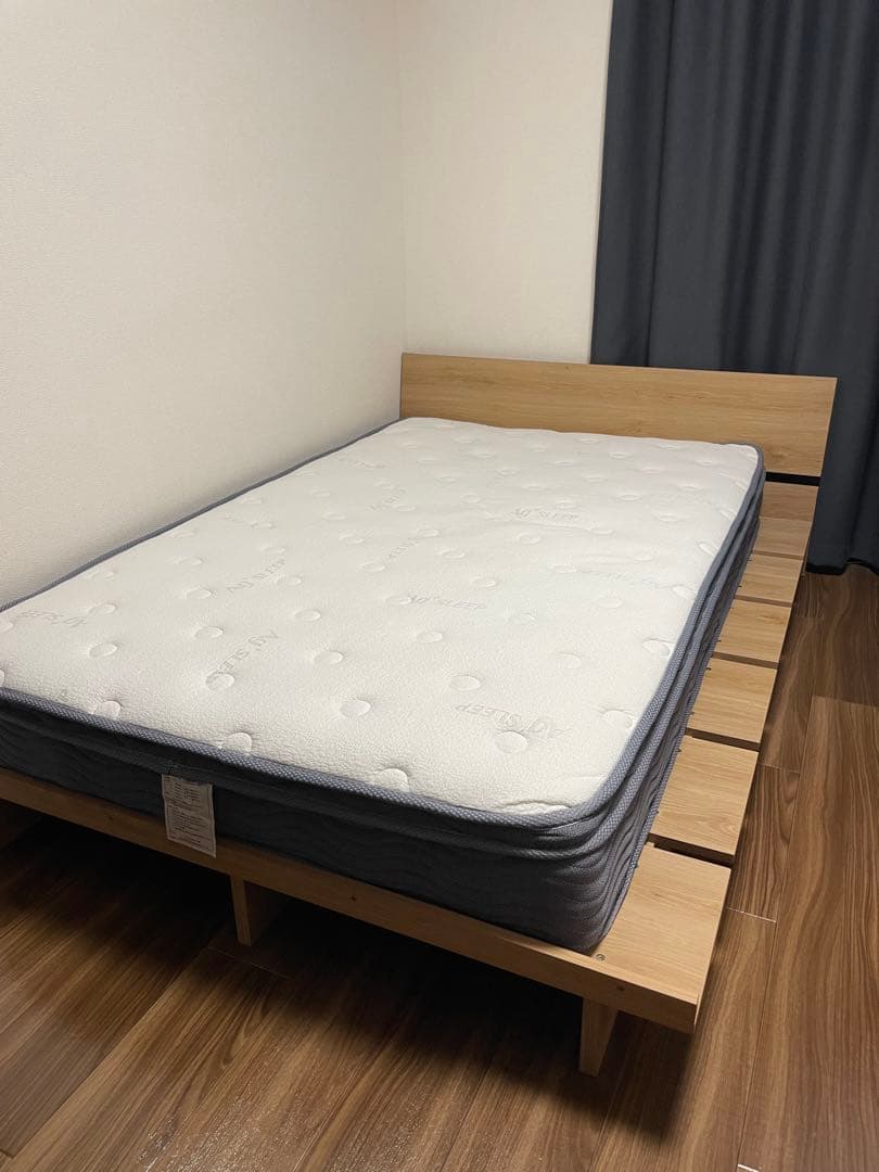 LOWYA ベッドフレーム（セミダブル）、マットレスセット LOWYA（ロウヤ） セミダブルベッド ベッドフレーム ベッド マットレス