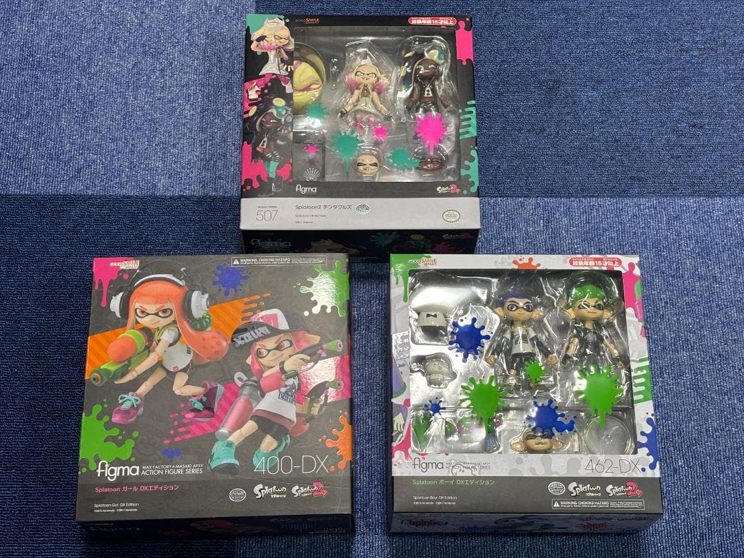 figma スプラトゥーン 全セット (テンタクルズ／ガールDX／ボーイDX) 新製品入荷情報！】 「figma Splatoon ボーイ DXエディション