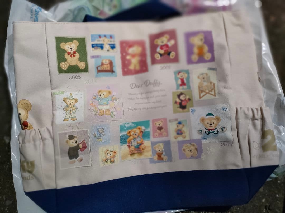 20周年ダッフィー トートバッグ　ラスト 20周年ダッフィー トートバッグ ラスト ダッフィー20周年記念トート