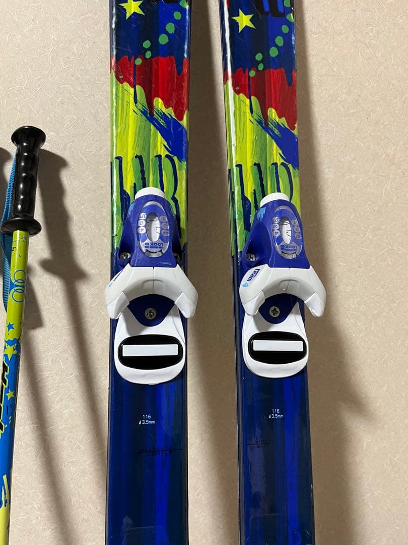 116㎝ スキー板 ストック ブーツ L108603063 - スキー安く 買う 方法