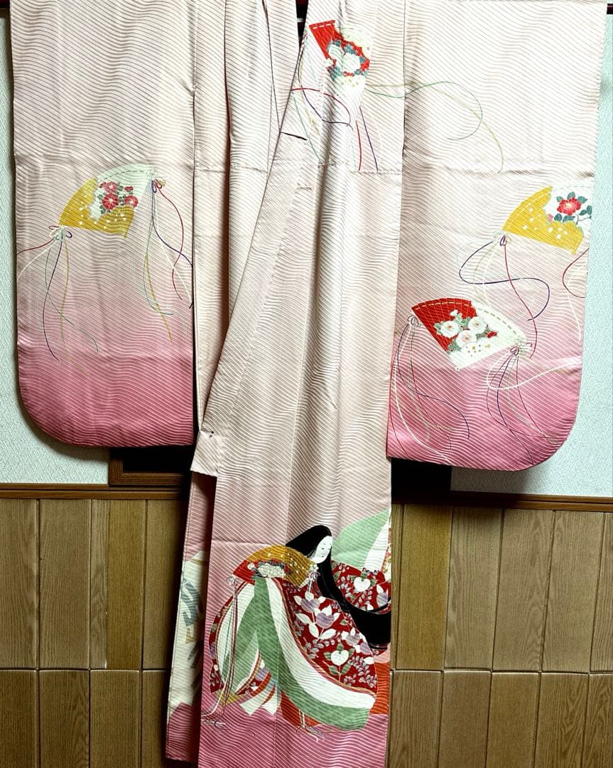 七五三 女の子 作家物 落款入り7歳 祝着 四つ身 逸品 長襦袢付き www