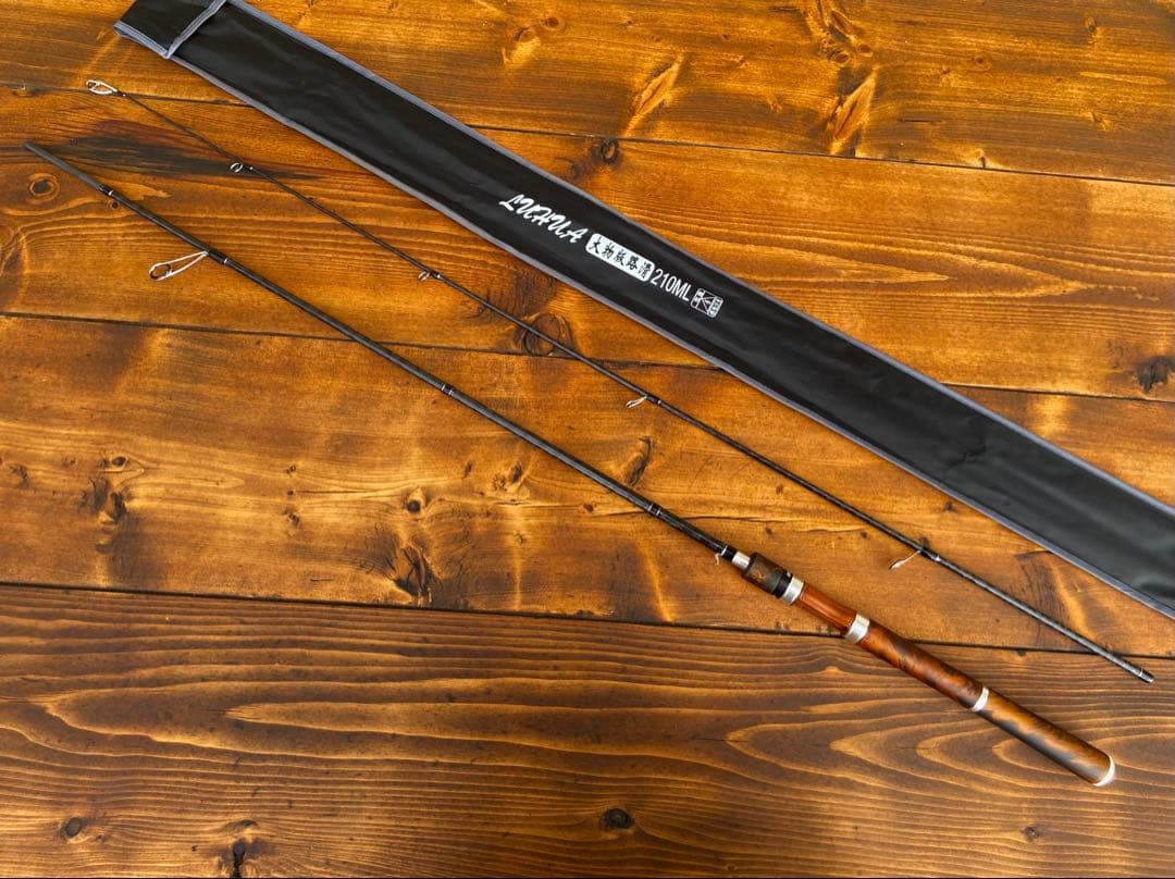 スピニングロッド 7ft ML バスロッド バス釣り トラウト ウッドグリップ