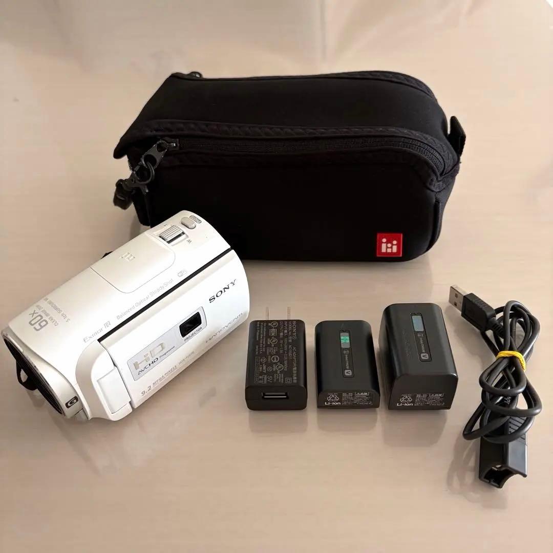 SONY HDR-PJ670 ホワイト - メルカリ