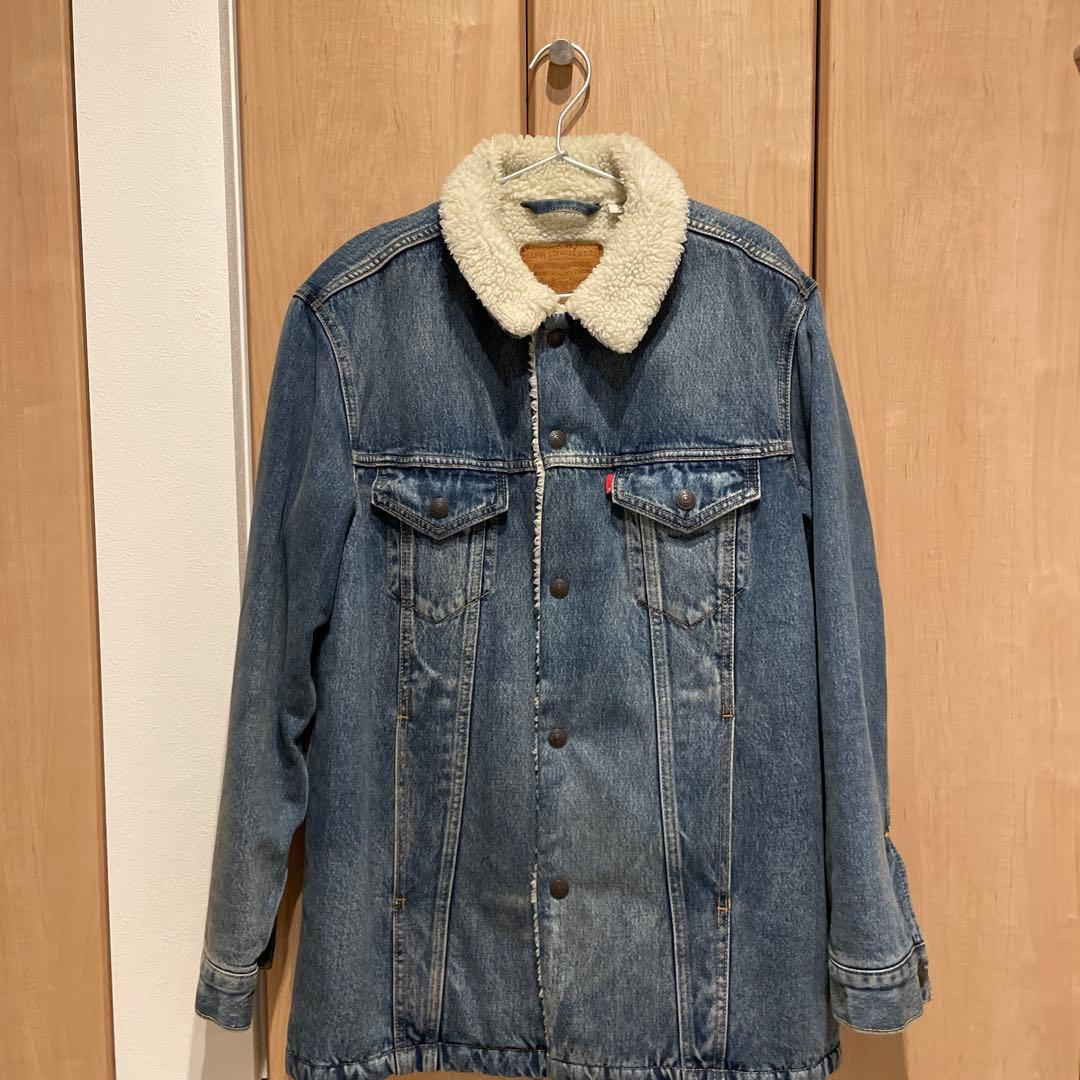 Levi's ボア襟デニムジャケット - メルカリ