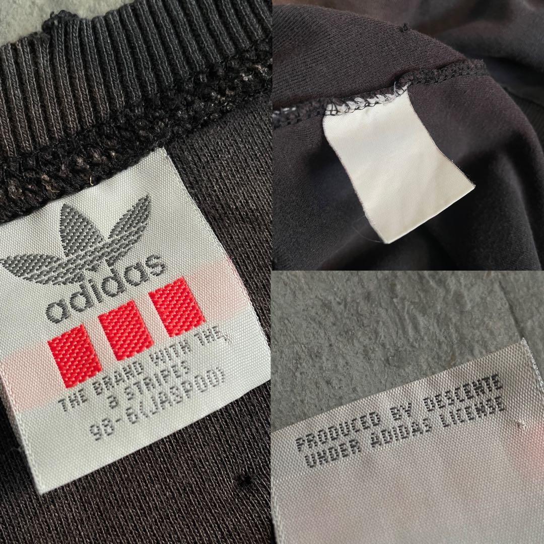 90's adidas “デサント”短丈“両面”フェード boro sweat