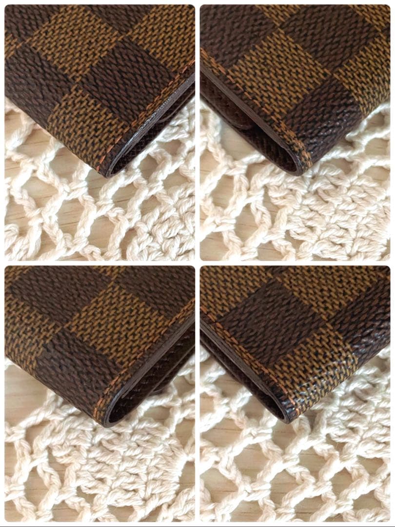 美品 ルイヴィトン ダミエ ミルティクレ 6連キーケース ブラウン