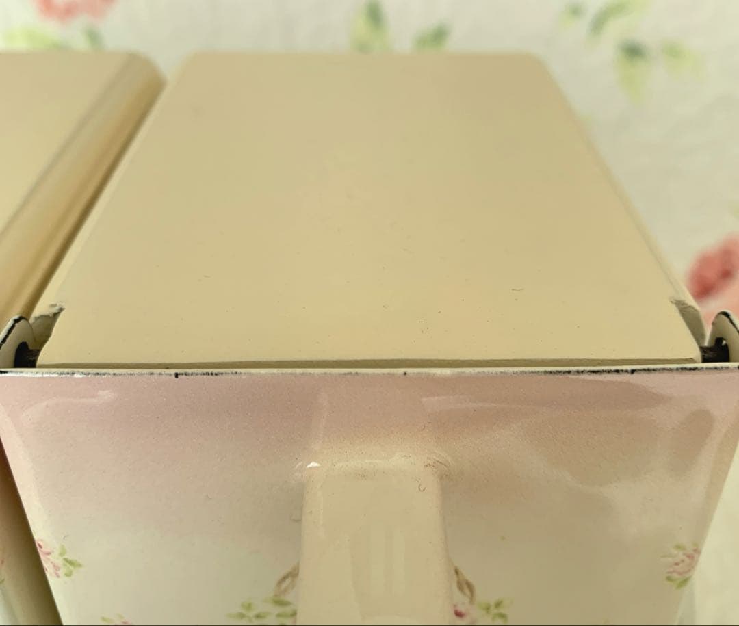 新品未使用 イマン ローズバスケット トリプルキャニスター ラック付き