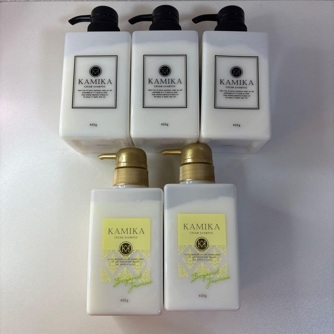 KAMIKA シャンプー400gx5セット カミカ（KAMIKA） クリームシャンプー ボトル マリンノートの香り 400g
