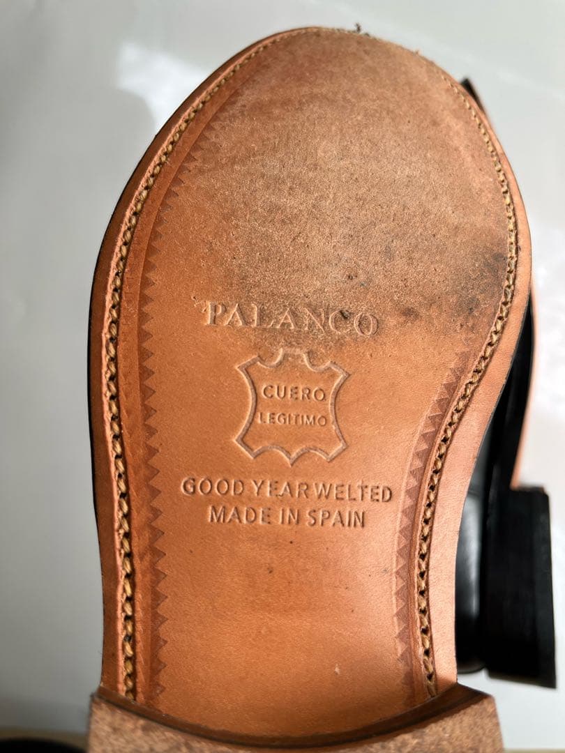 palanco パランコ　革靴　ストレートチップ　36 22.5cm ブラック