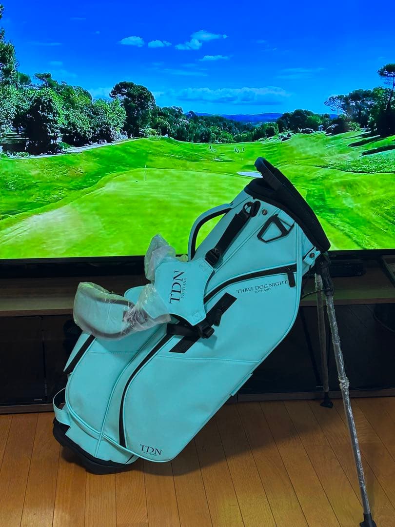 スコットランド TDN スタンド式キャディバッグ ティファニーカラー