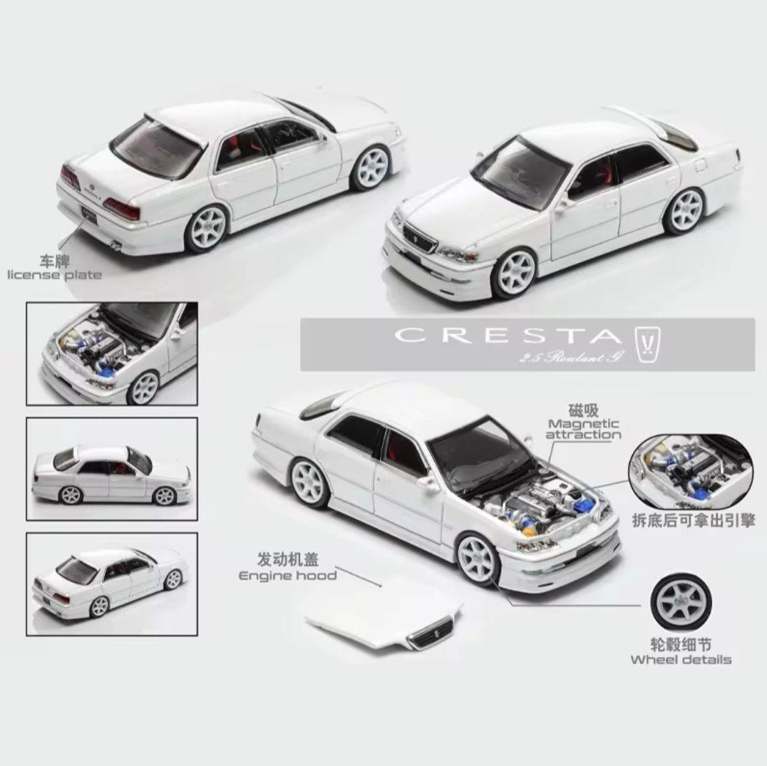 MORTAL 1/64 トヨタ クレスタ カスタム ドリ仕様 ホワイト - メルカリ