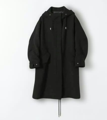 SHIPS any メルトン ウール ミックス M-51 モッズ コート 黒 シップス エニィ SHIPS any SHIPS any: メルトン ウール ミックス M