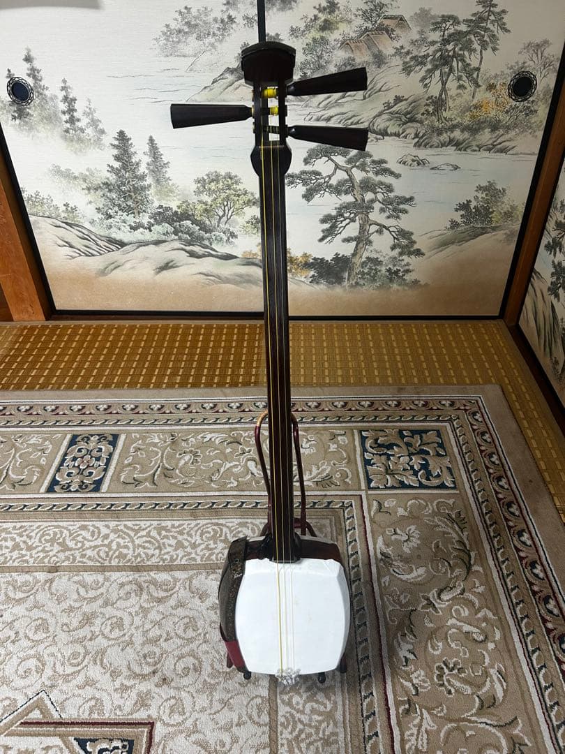 津軽三味線本体 太棹紫檀　美品　専用ケース付き 小唄三味線（特上・紫檀）セット（B）長ケース付き : 和楽器市場 Yahoo