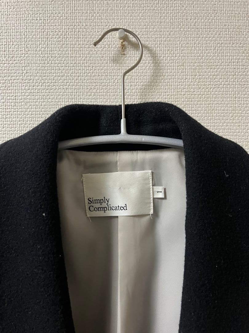 Simply Complicated SHAWL GOWN COAT BLACK
