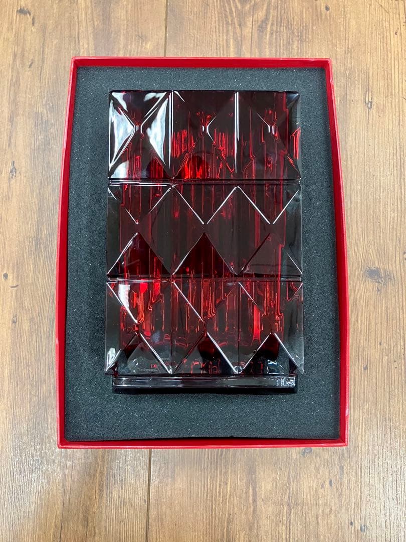 バカラ ベース 花瓶 ルクソール LOUXOR レッド 20cm 2808408 - メルカリ