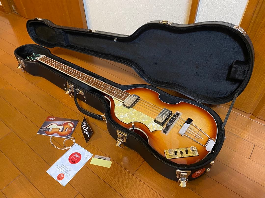 ヘフナー 昨年9月購入、HCT-500/1 レフティ極美品 バイオリンベース