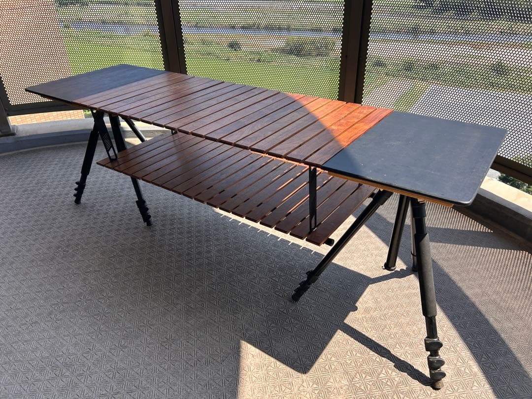 自作ミルポッドテーブル トライポッドテーブル キャンプBGO 中古